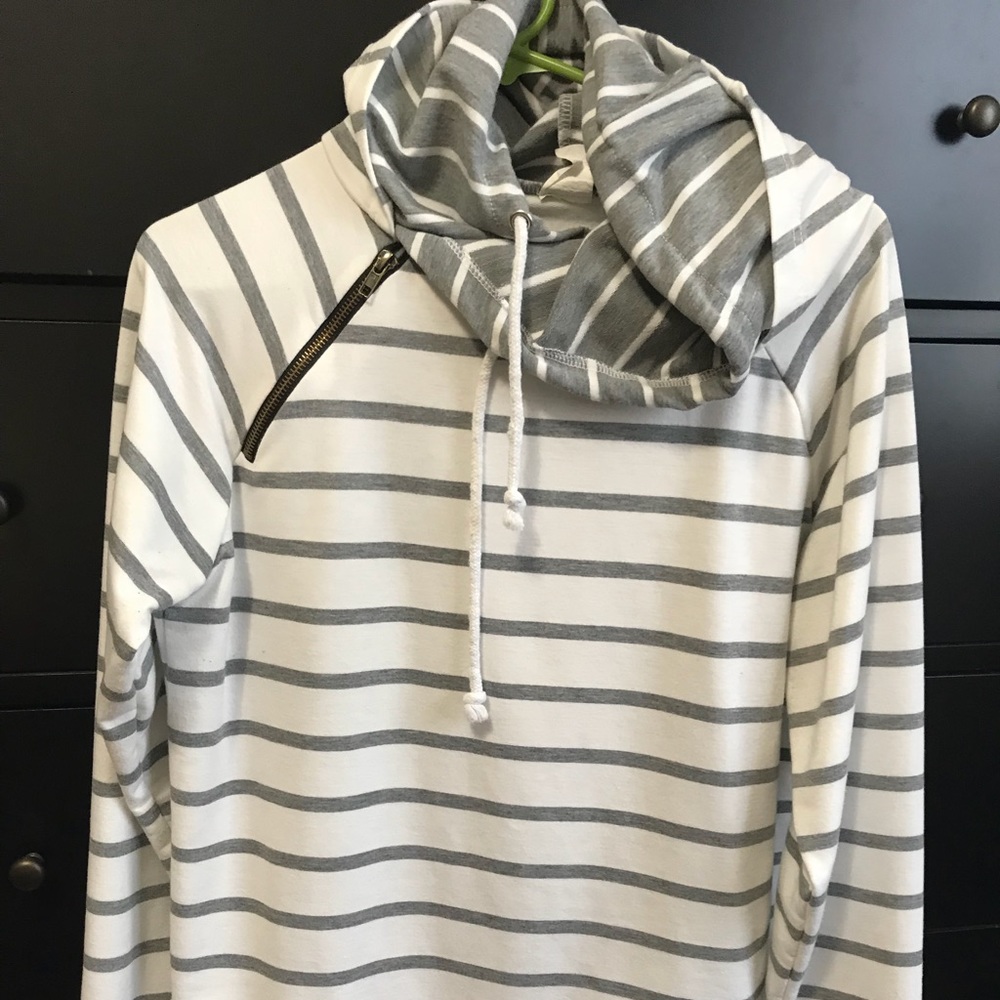 Double hooded sweatshirt